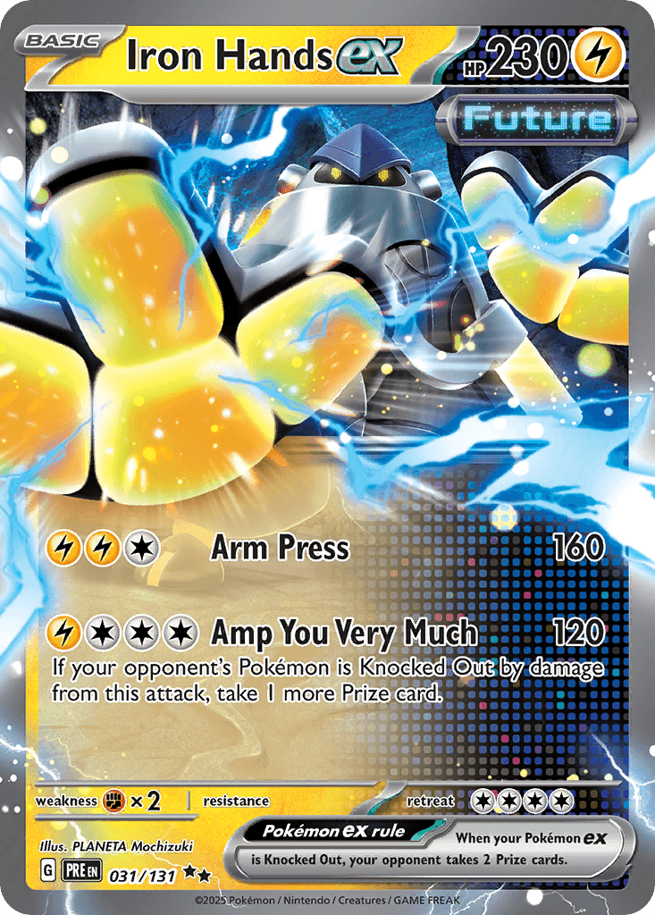 Iron Hands ex Pokémon card