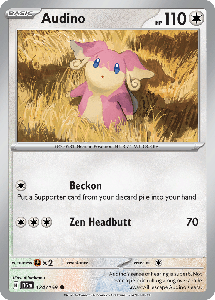 Audino Pokémon card