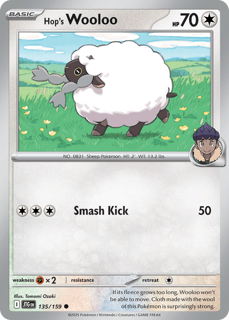 Hop's Wooloo Pokémon card