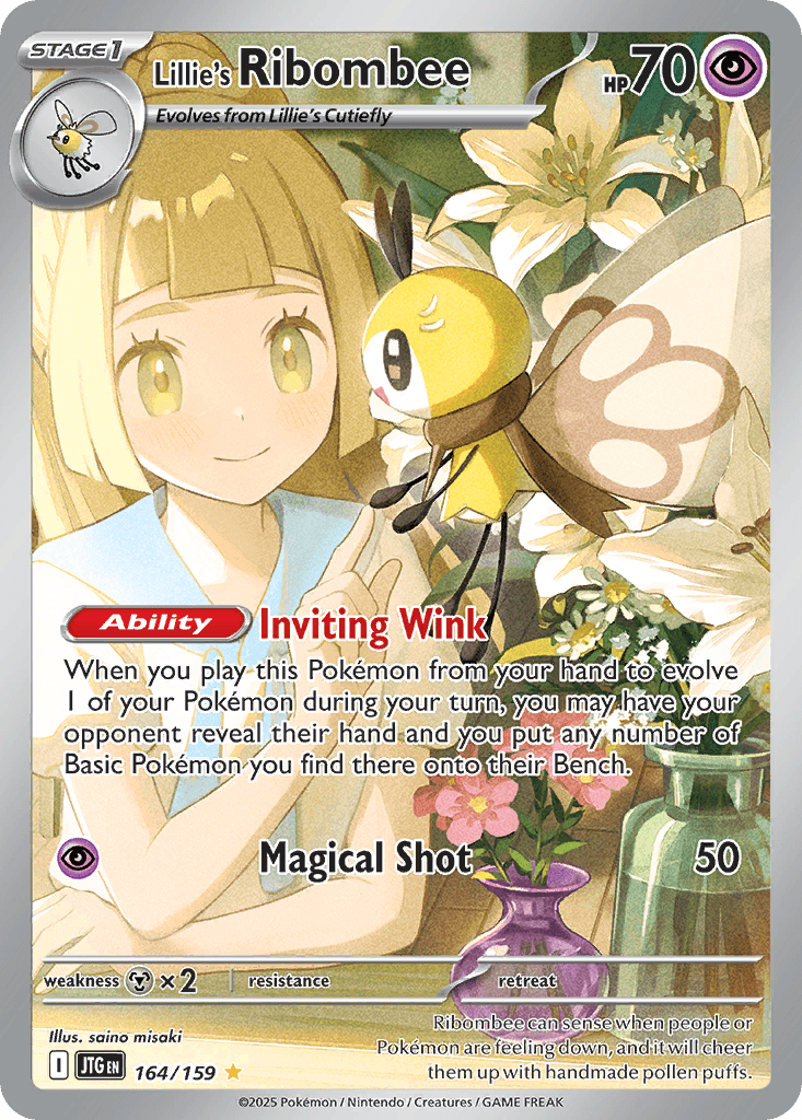 Lillie's Ribombee Pokémon card