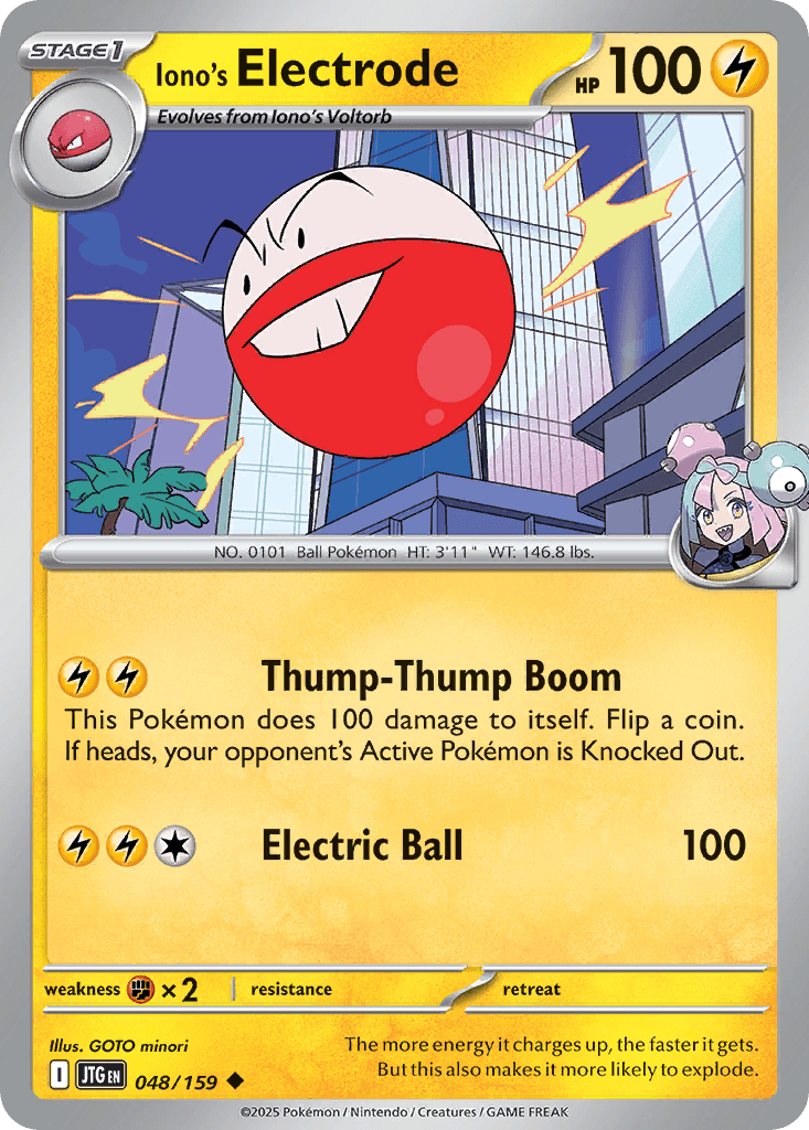 Iono's Electrode Pokémon card