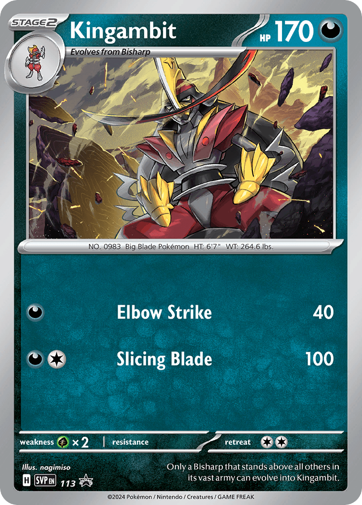 Kingambit Pokémon card