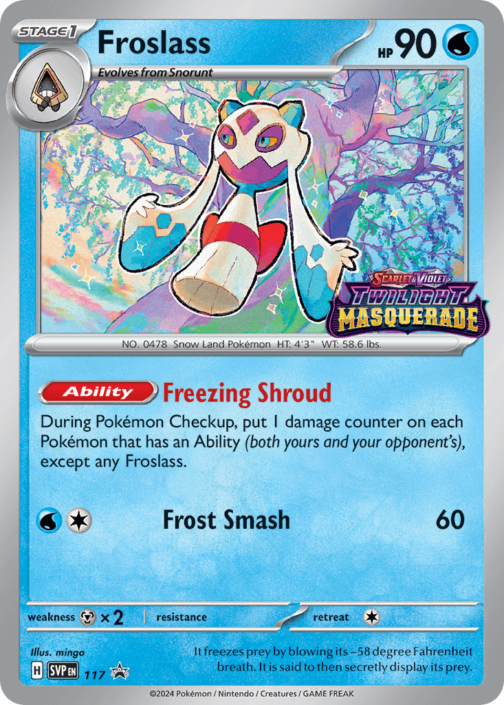 Froslass Pokémon card