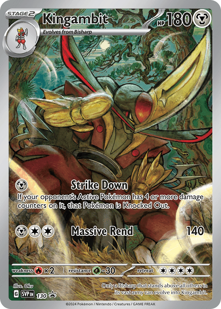 Kingambit Pokémon card