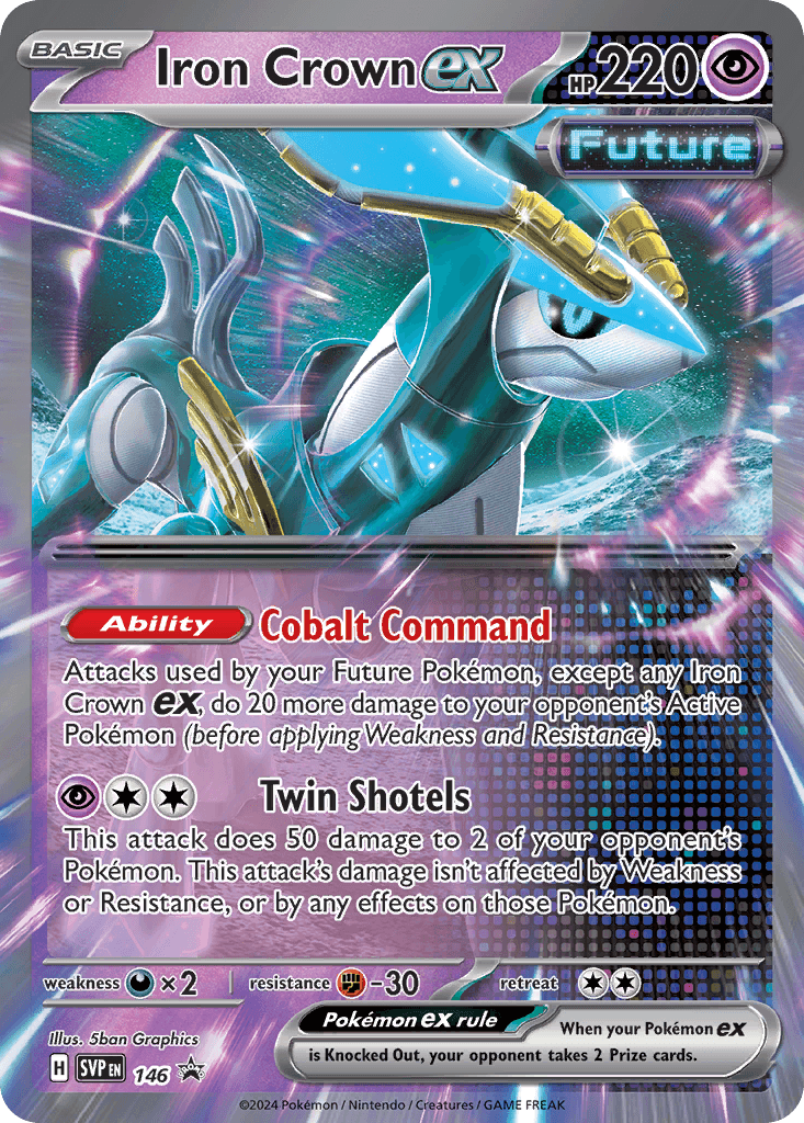 Iron Crown ex Pokémon card