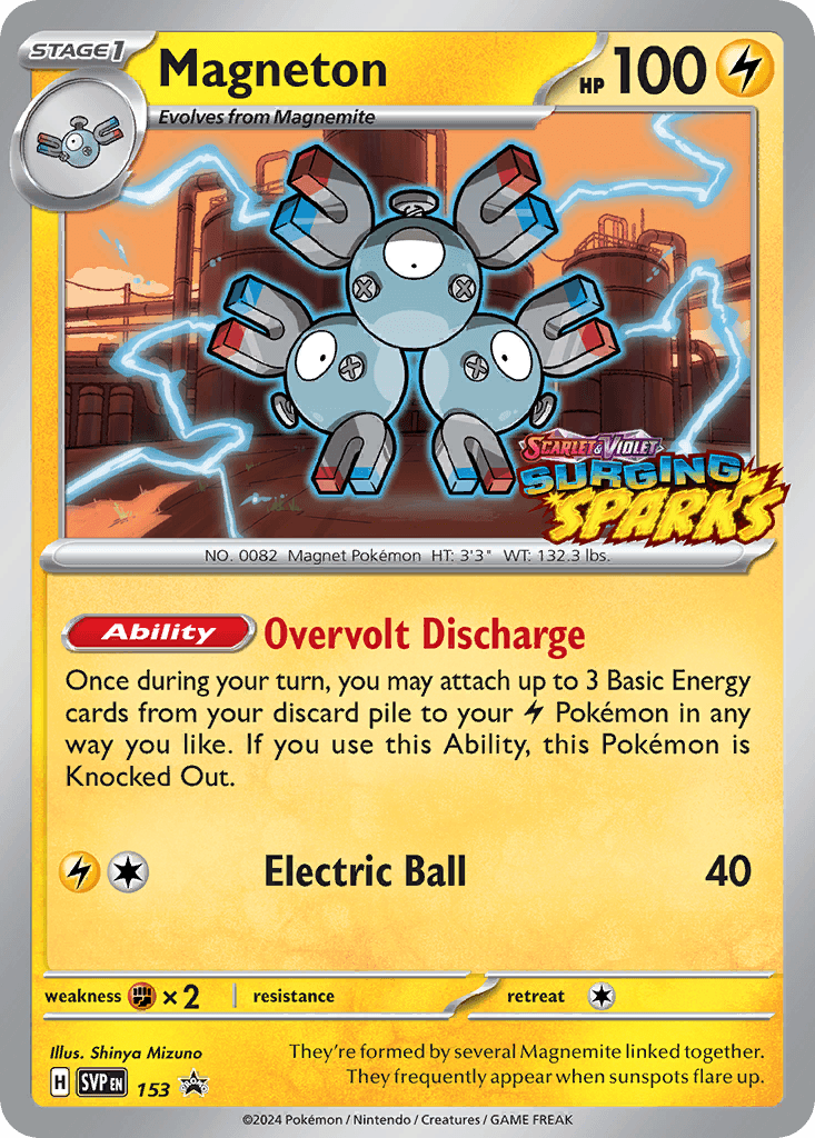 Magneton Pokémon card