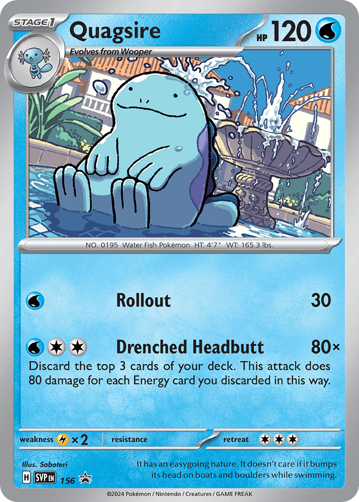 Quagsire Pokémon card