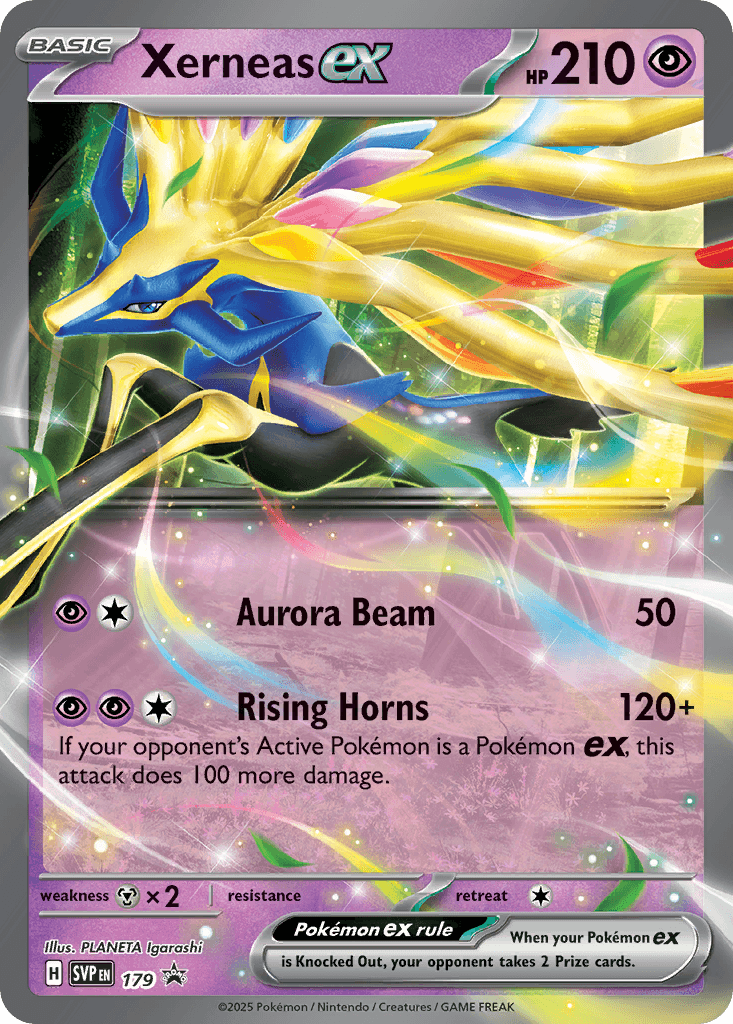 Xerneas ex Pokémon card