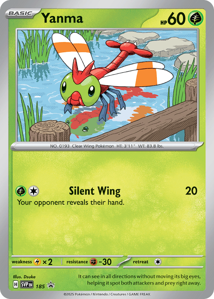 Yanma Pokémon card