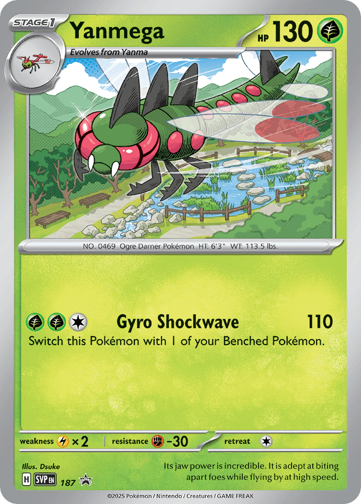 Yanmega Pokémon card