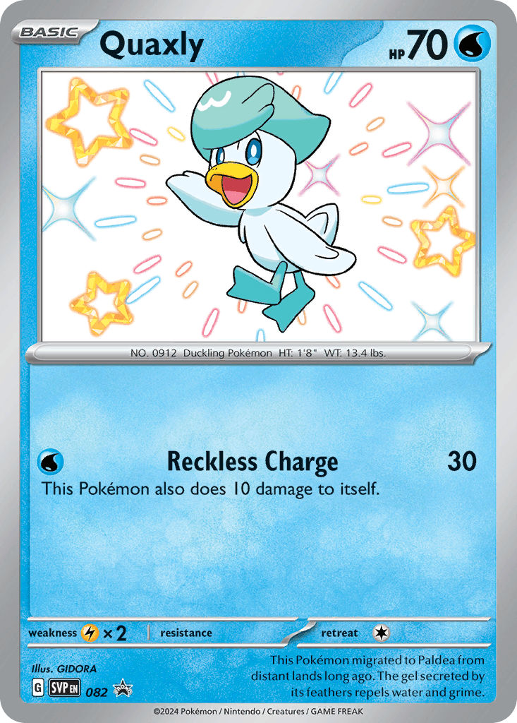 Quaxly Pokémon card