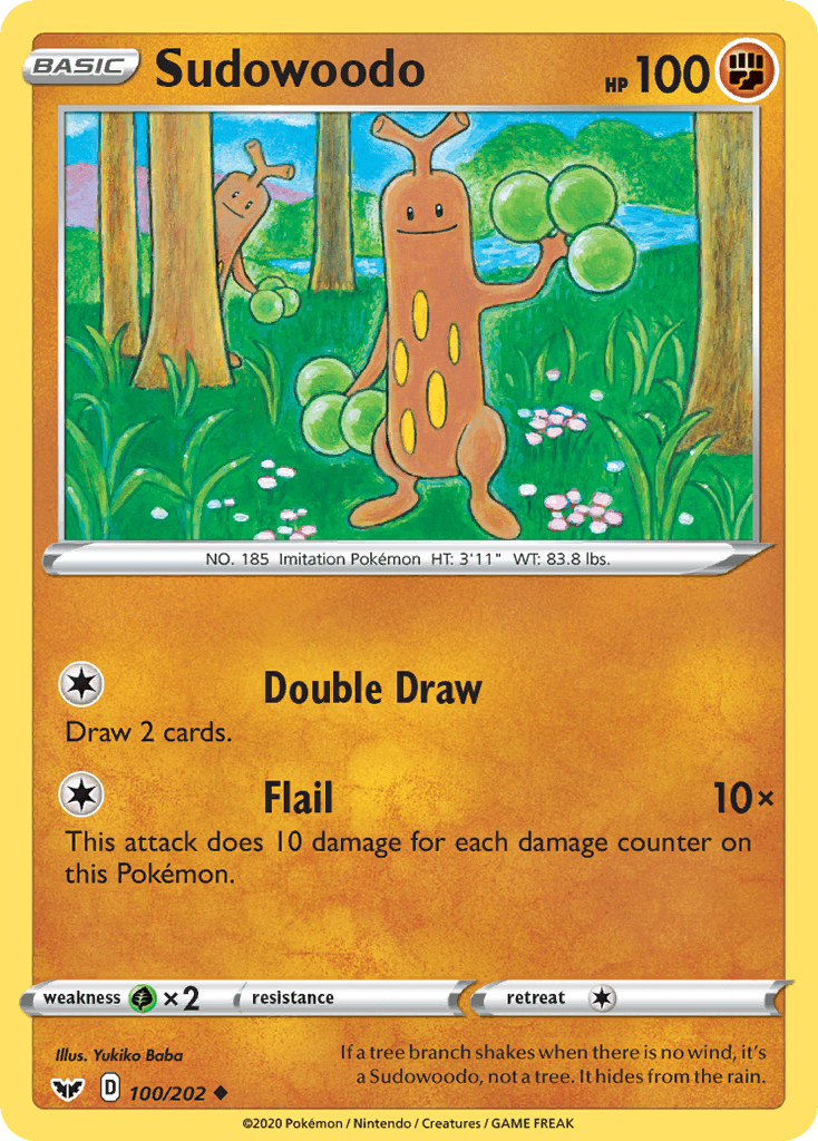 Sudowoodo Pokémon card