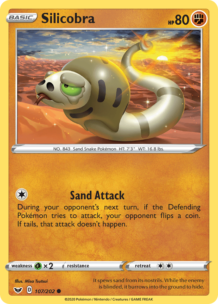 Silicobra Pokémon card