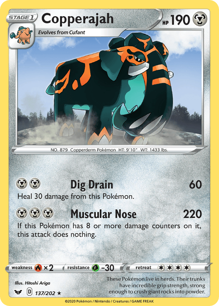Copperajah Pokémon card