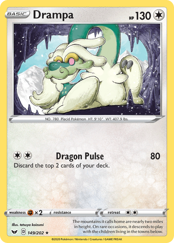Drampa Pokémon card