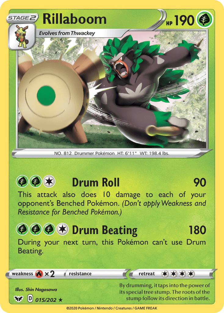 Rillaboom Pokémon card