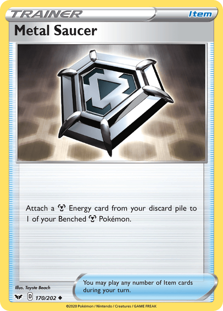 Metal Saucer Pokémon card