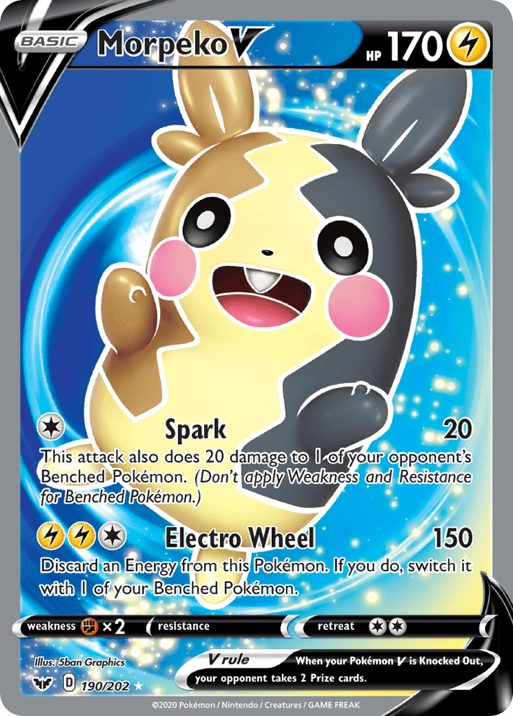 Morpeko V Pokémon card