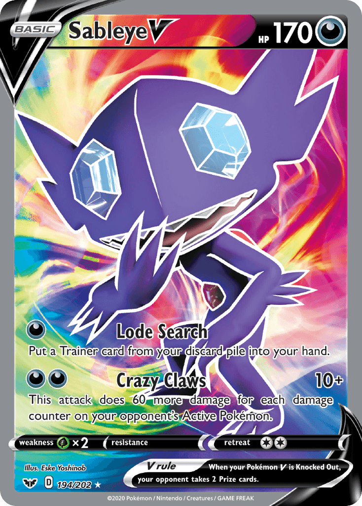 Sableye V Pokémon card