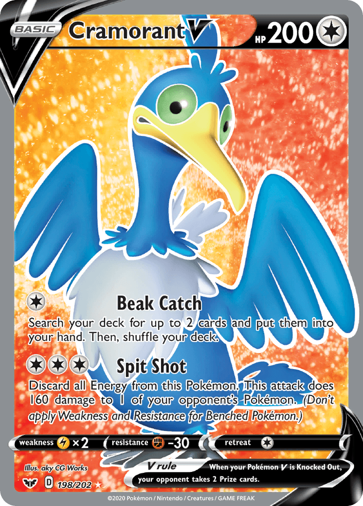 Cramorant V Pokémon card