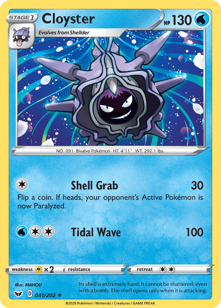 Cloyster Pokémon card