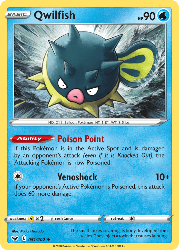 Qwilfish Pokémon card