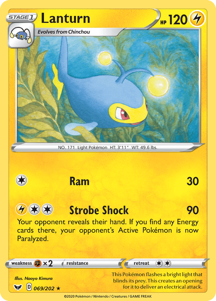 Lanturn Pokémon card