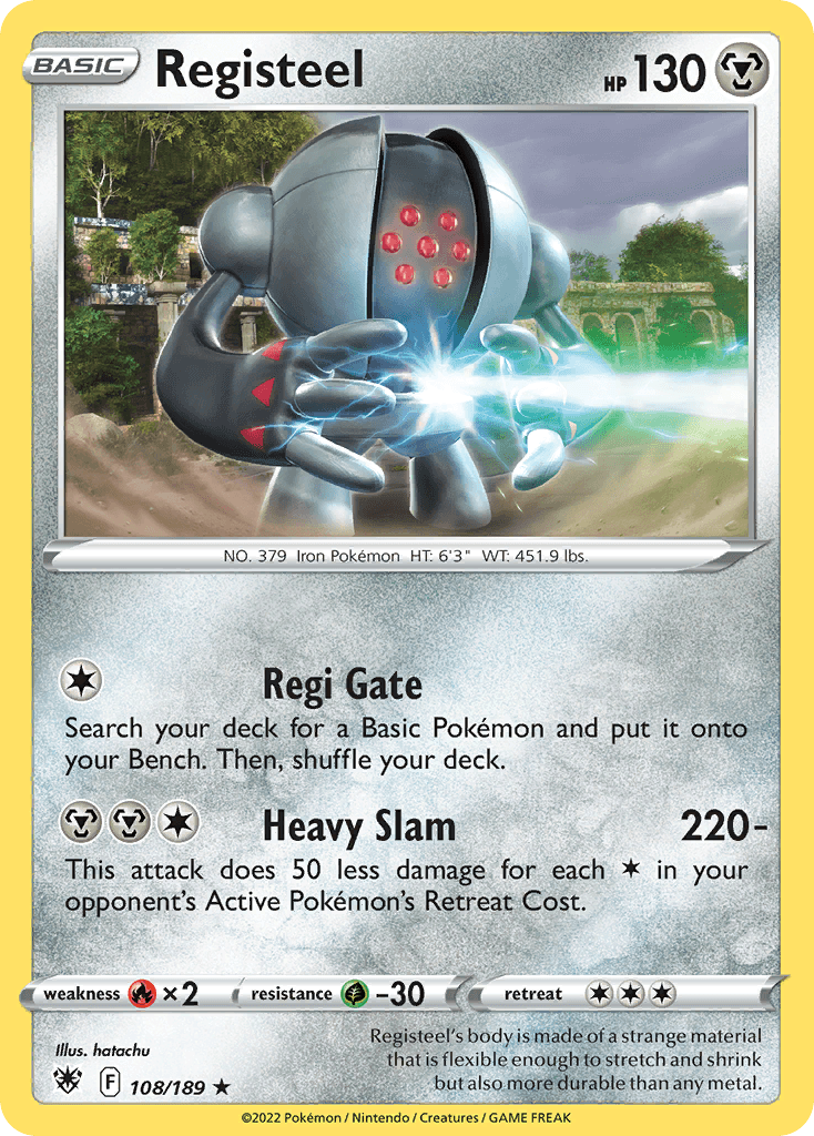 Registeel Pokémon card