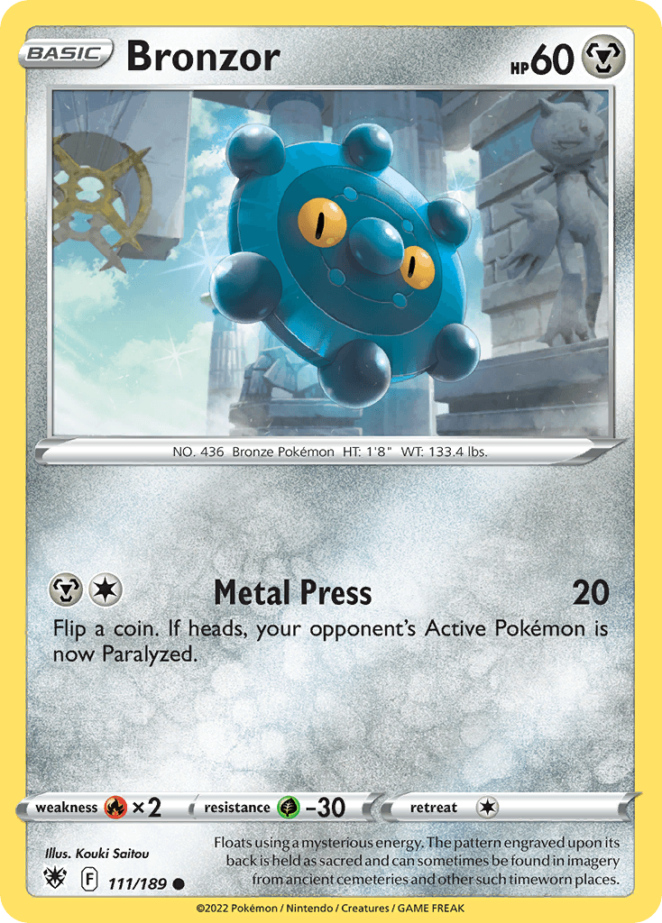 Bronzor Pokémon card