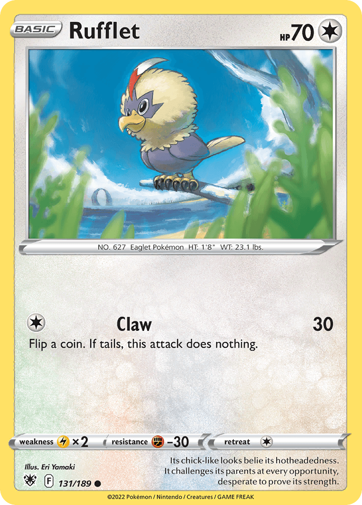 Rufflet Pokémon card
