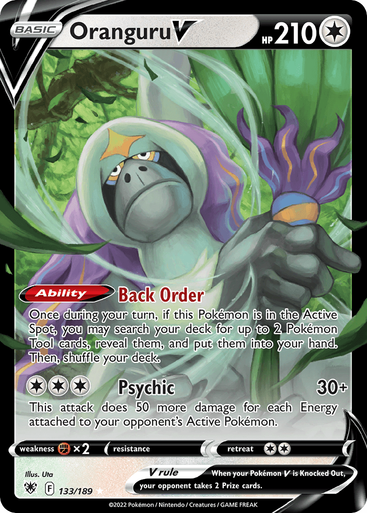 Oranguru V Pokémon card