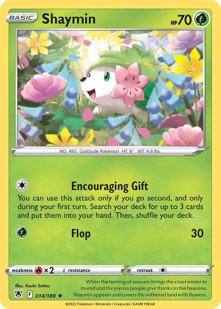 Shaymin Pokémon card