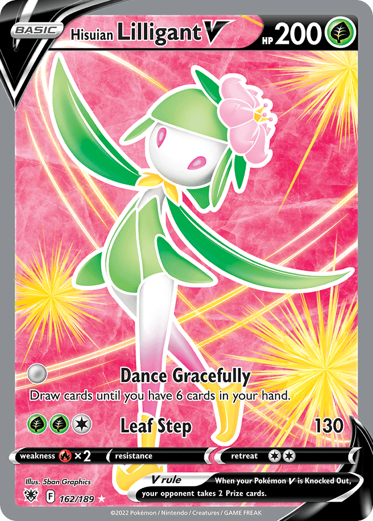 Hisuian Lilligant V Pokémon card