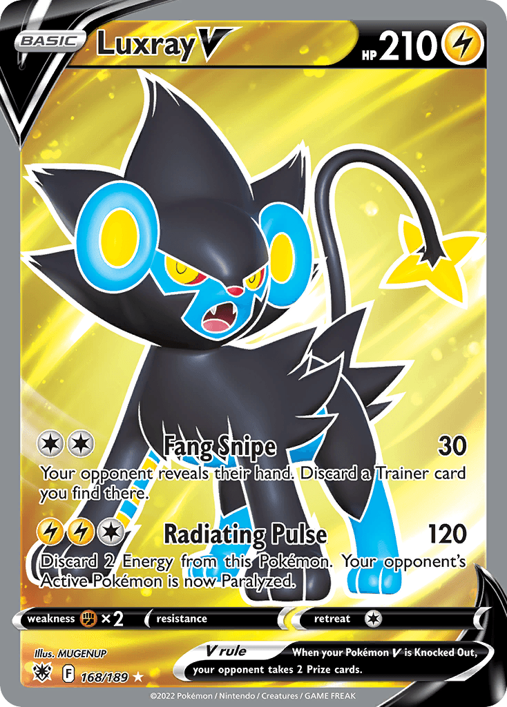 Luxray V Pokémon card