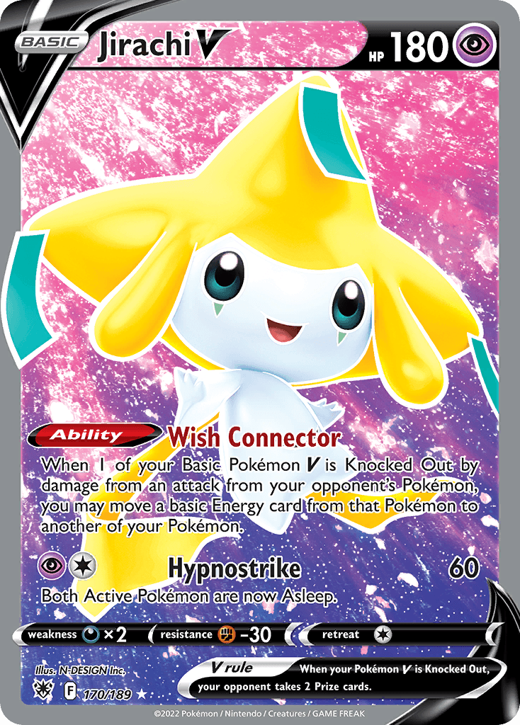 Jirachi V Pokémon card