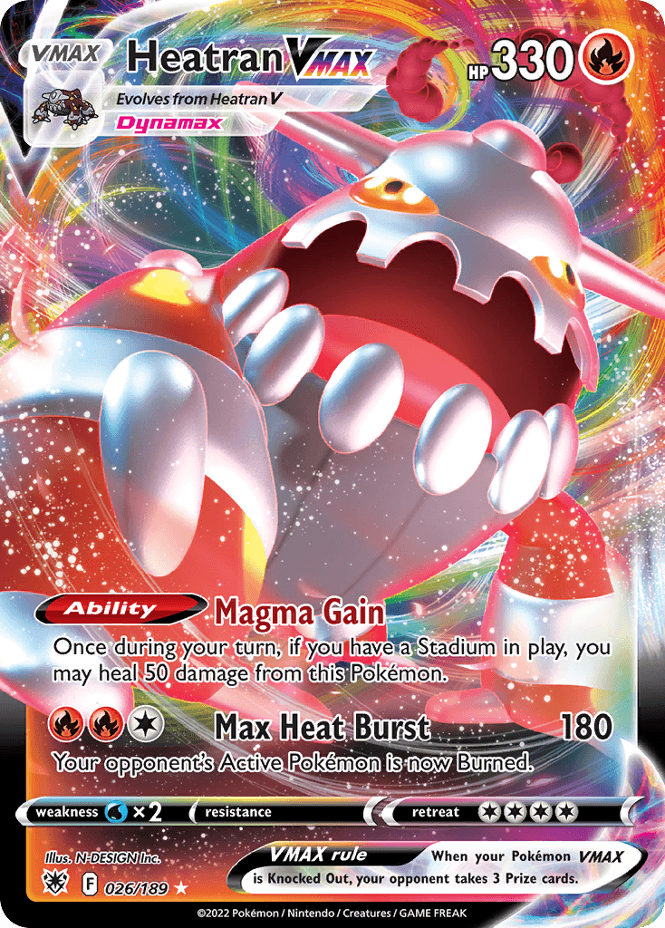 Heatran VMAX Pokémon card