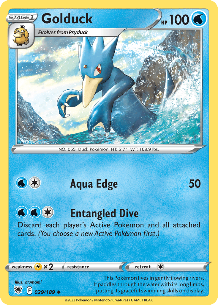 Golduck Pokémon card