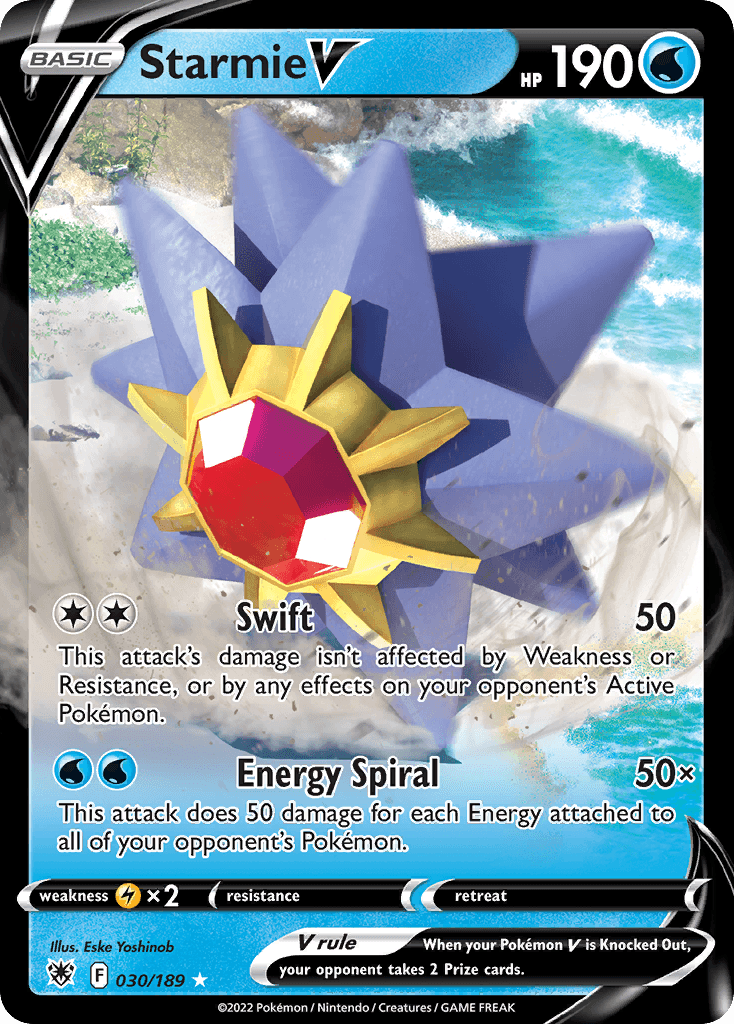 Starmie V Pokémon card