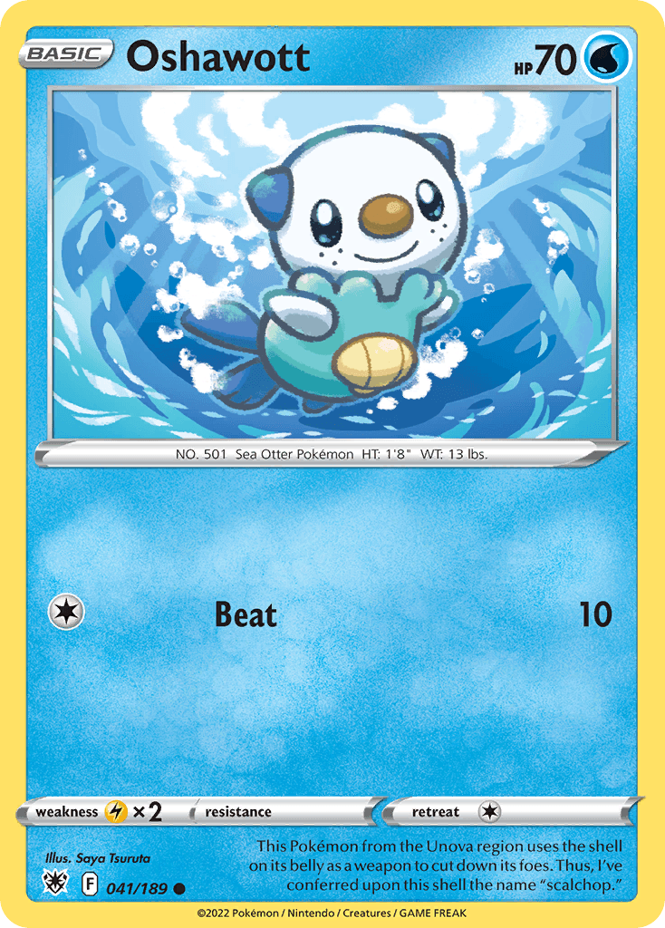 Oshawott Pokémon card
