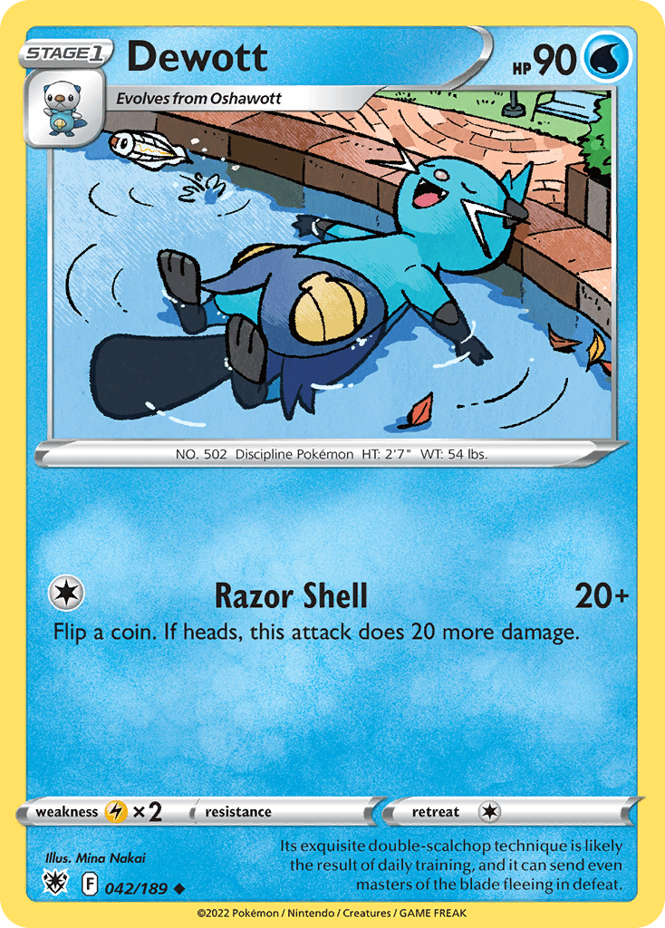 Dewott Pokémon card