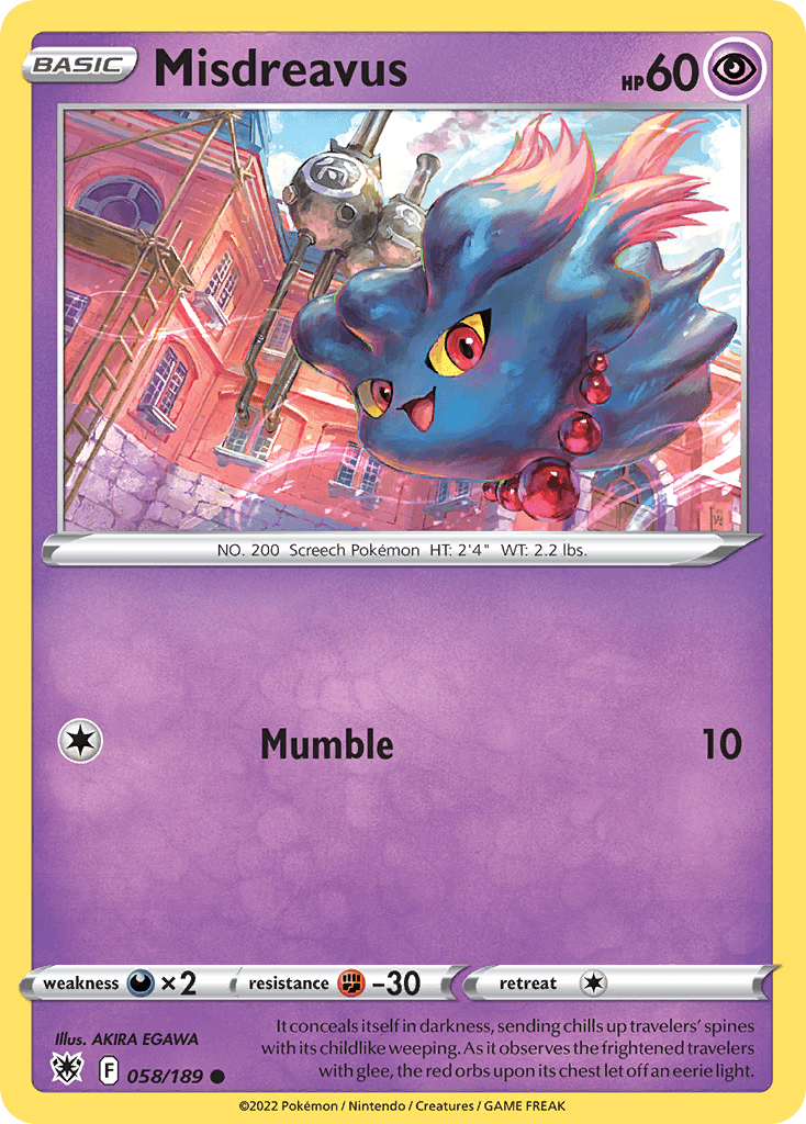 Misdreavus Pokémon card