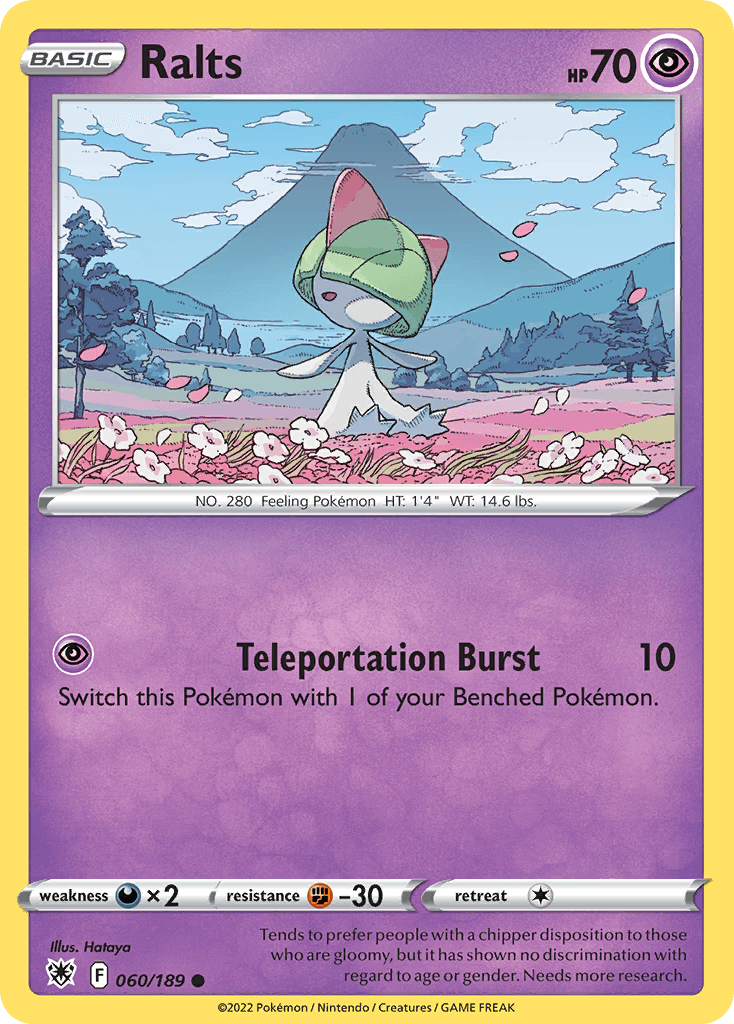 Ralts Pokémon card