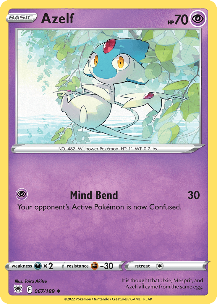 Azelf Pokémon card