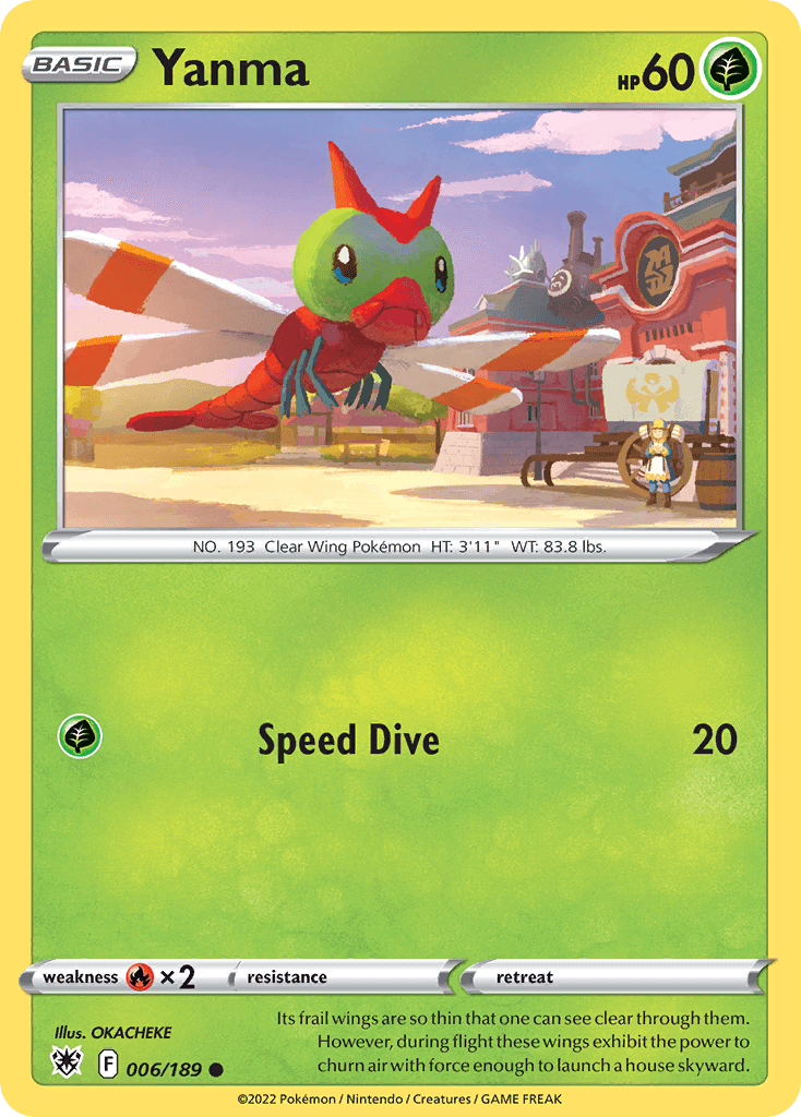 Yanma Pokémon card