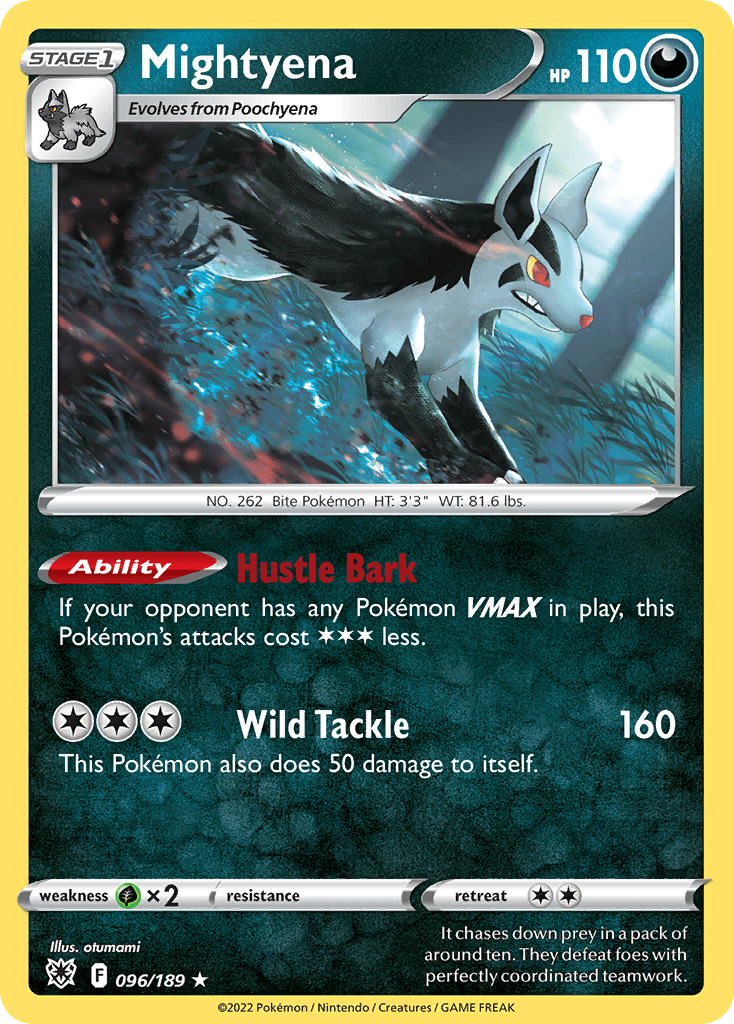 Mightyena Pokémon card