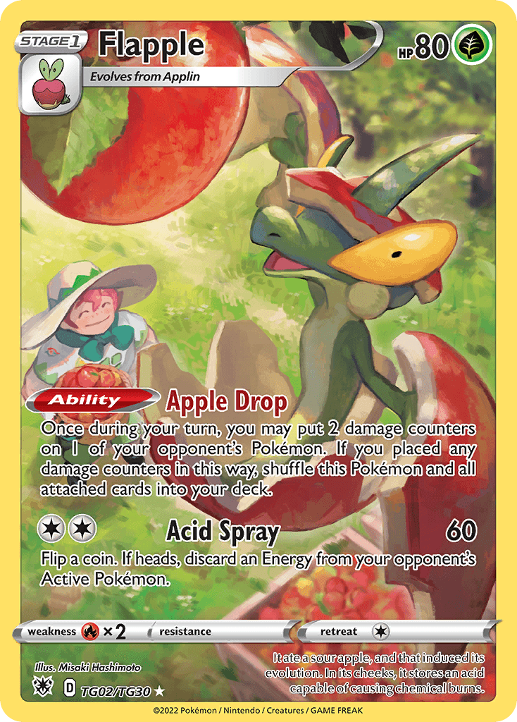 Flapple Pokémon card