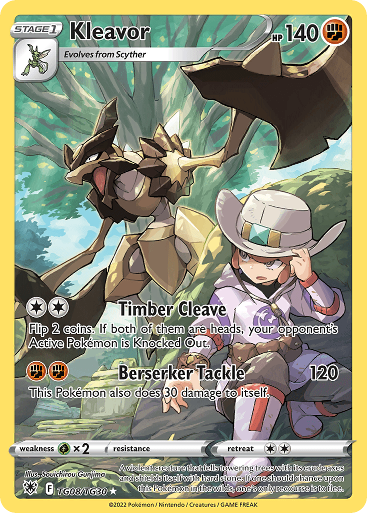 Kleavor Pokémon card