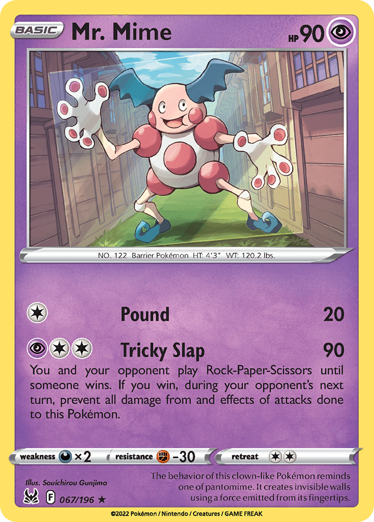 Mr. Mime Pokémon card