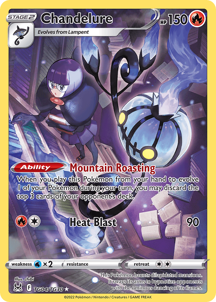 Chandelure Pokémon card