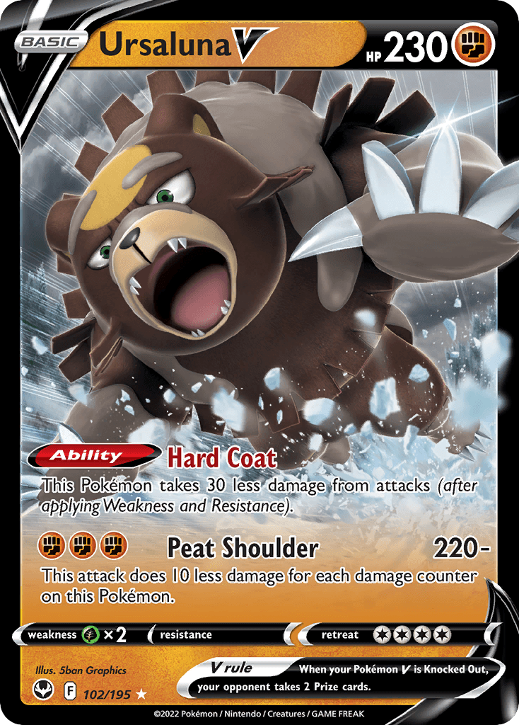 Ursaluna V Pokémon card